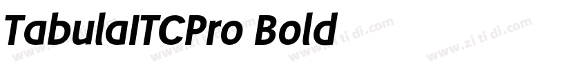 TabulaITCPro Bold字体转换